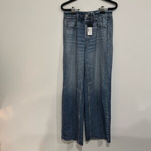 Rag & Bone Miramar Wide Leg Cotton Terry Sweatpant Jeans SIZE S
